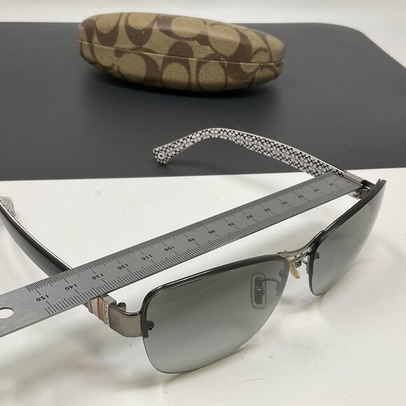 Coach HC7013B Hayley Women’s Designer Sunglasses Dark Silver w/ Case main image 7